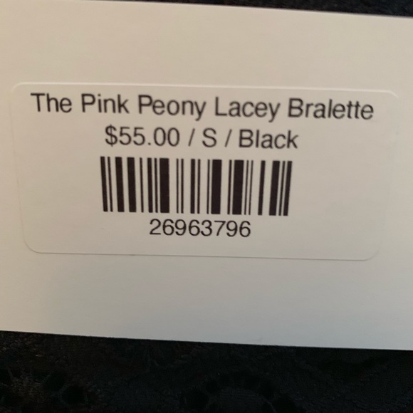 New Pink Peony Lacey Bralette - Picture 5 of 6